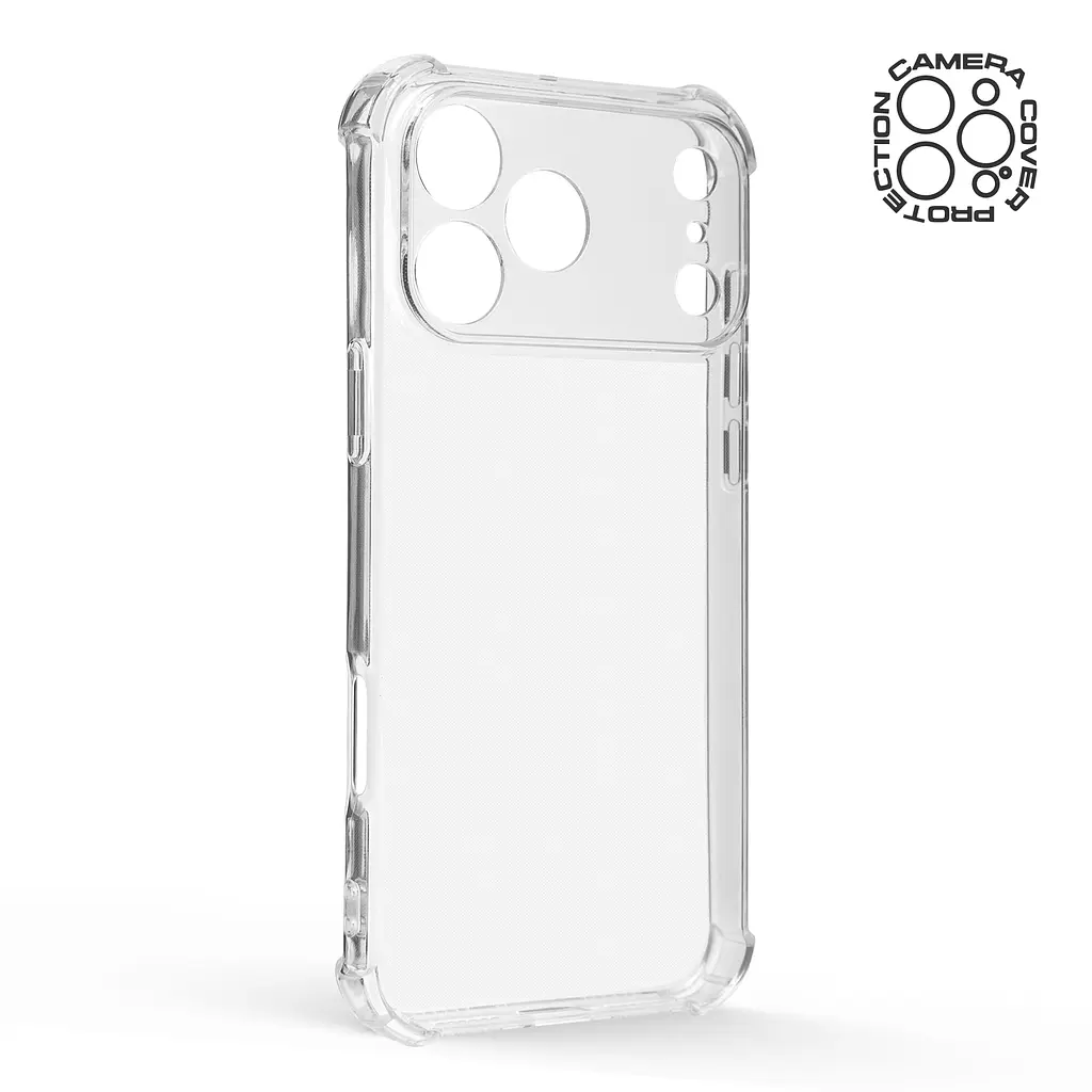 Прозрачный чехол для Apple iPhone 17 Pro Max с защитой камеры и усиленными бортами, тонкий, силиконовый, бесцветный, ударостойкий, противоударный бампер c закрытой камерой, ArmorStandart (ARM86229) - фото 2