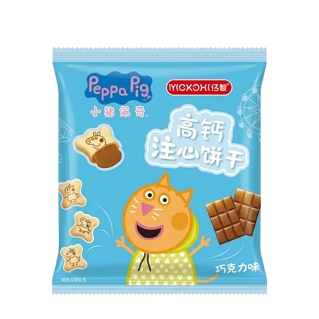 Печиво з кальцієм Yizhi Biscuit Peppa Pig Chocolate Flavor 1шт