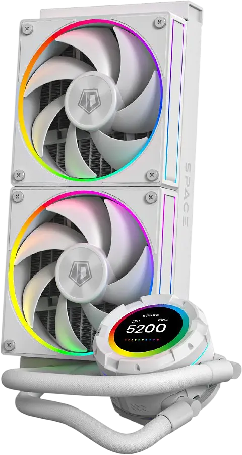 Водяне охолодження ID-Cooling Space LCD SL240 ARGB White