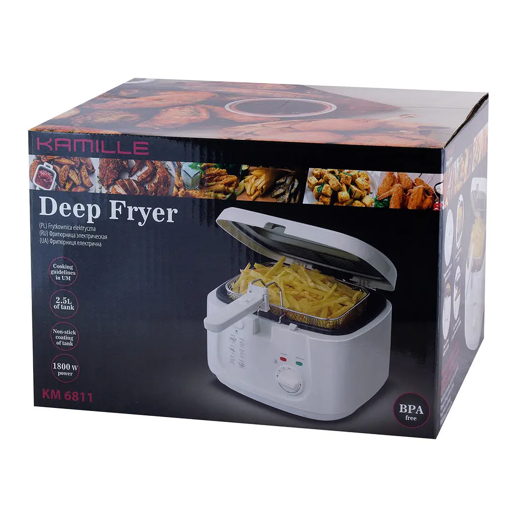 Фритюрниця Kamille KM-6811 1800W 2.5л. - фото 8