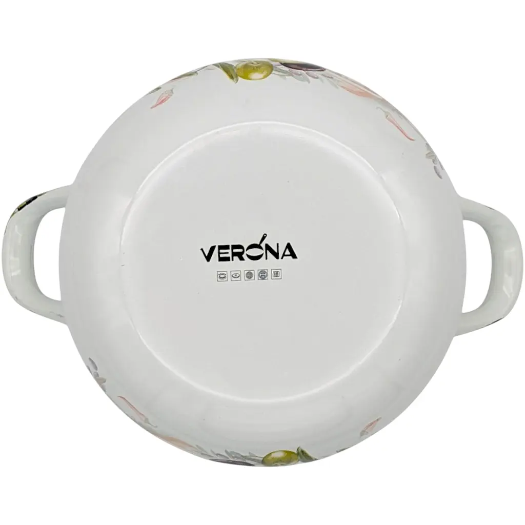 Каструля емальована зі скляною кришкою Verona 1,6 л (VR-0005-16) - фото 4
