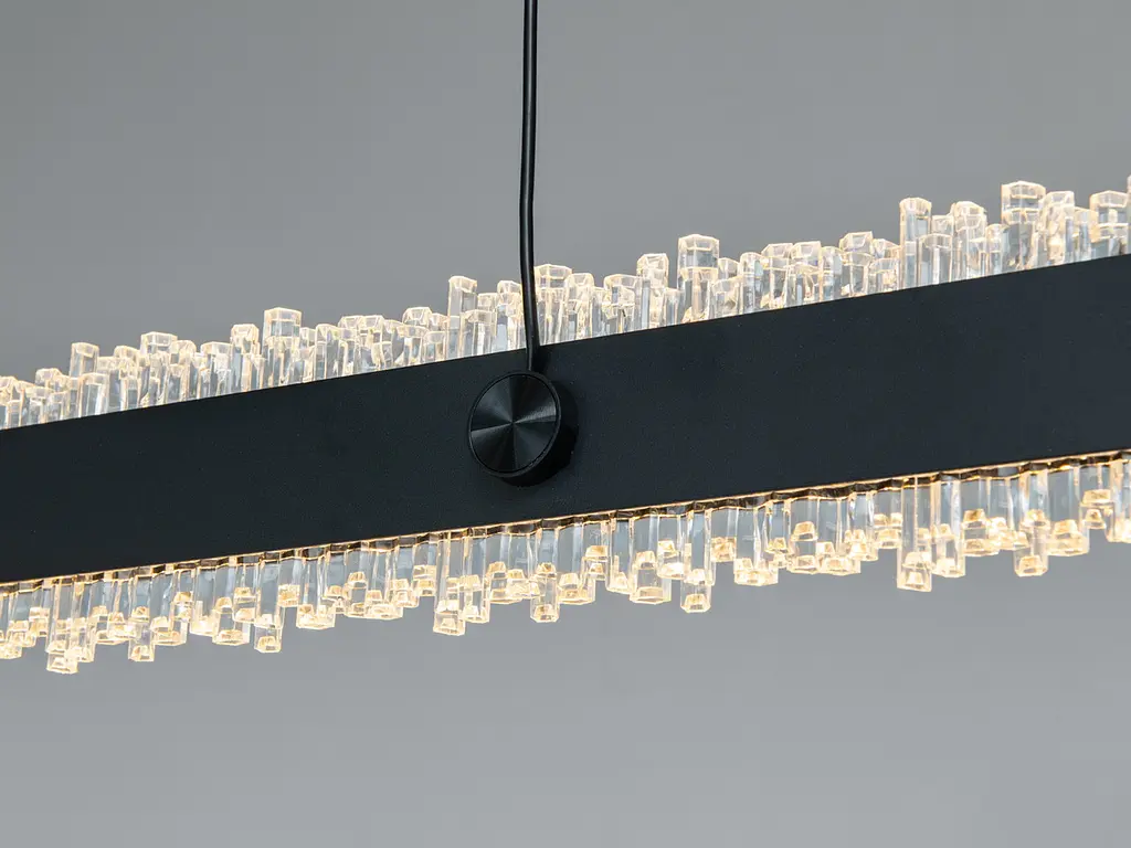 Подвесной светильник Diasha XH1002/1200BK, Черный, акриловый плафон, длина 128 см, 62W, LED - фото 4