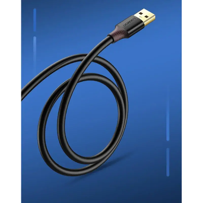 Дата кабель USB 3.0 AM/AF 0.5m US129 black Ugreen (30125) - фото 4