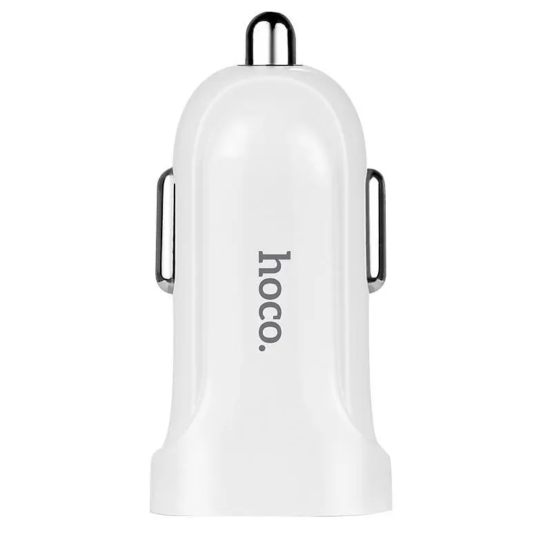 Автомобільний зарядний пристрій Hoco Z2 1USB White - фото 1