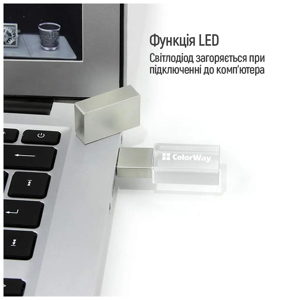 USB флеш накопичувач ColorWay 32GB 3.0 Transparent (CW-USBCL32) - фото 11