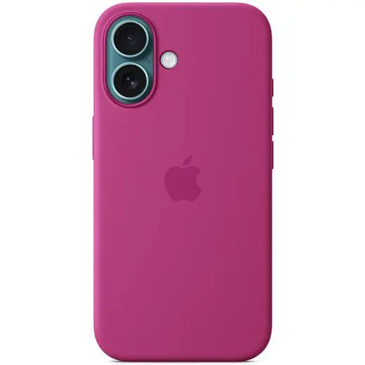 Силіконовий чохол CasePro Silicone Case with MagSafe Fuchsia для iPhone 16 - фото 2