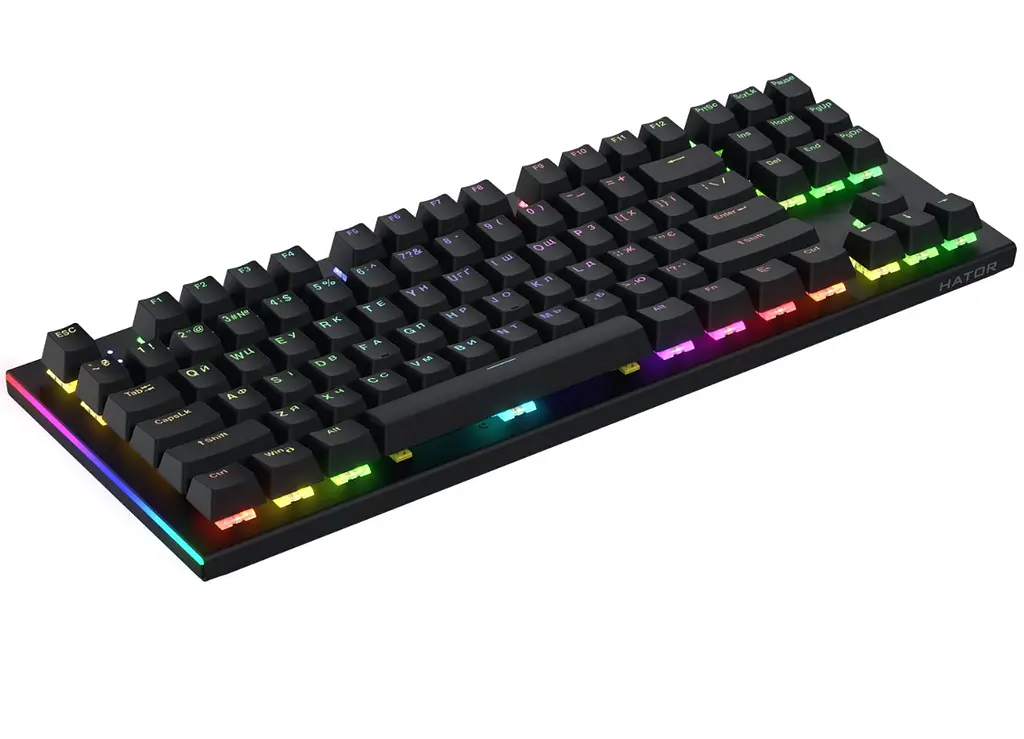 Клавиатура игровая механическая Hator HTK-550UA Black Gravity X TKL Orange - фото 2