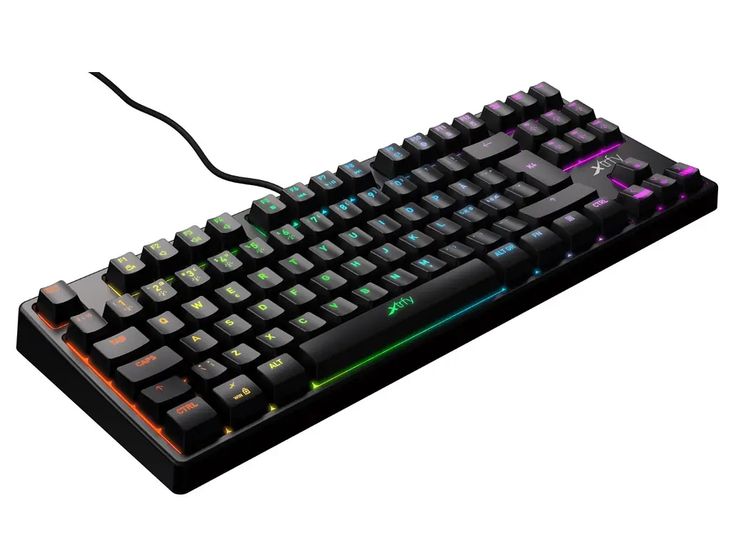 Клавіатура ігрова механічна Xtrfy XGK4 UA TKL Black RGB Kailh Red - фото 4