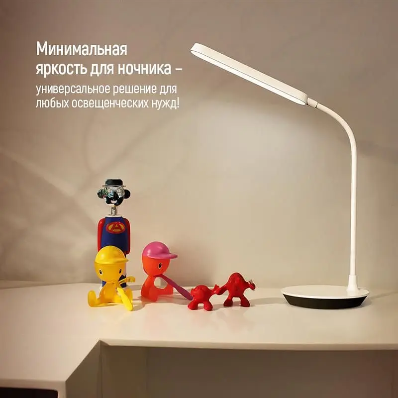 Настольная лампа LED ColorWay Portable & Flexible 360 со встроенным аккумулятором белая (CW-DL12FB-W) - фото 4