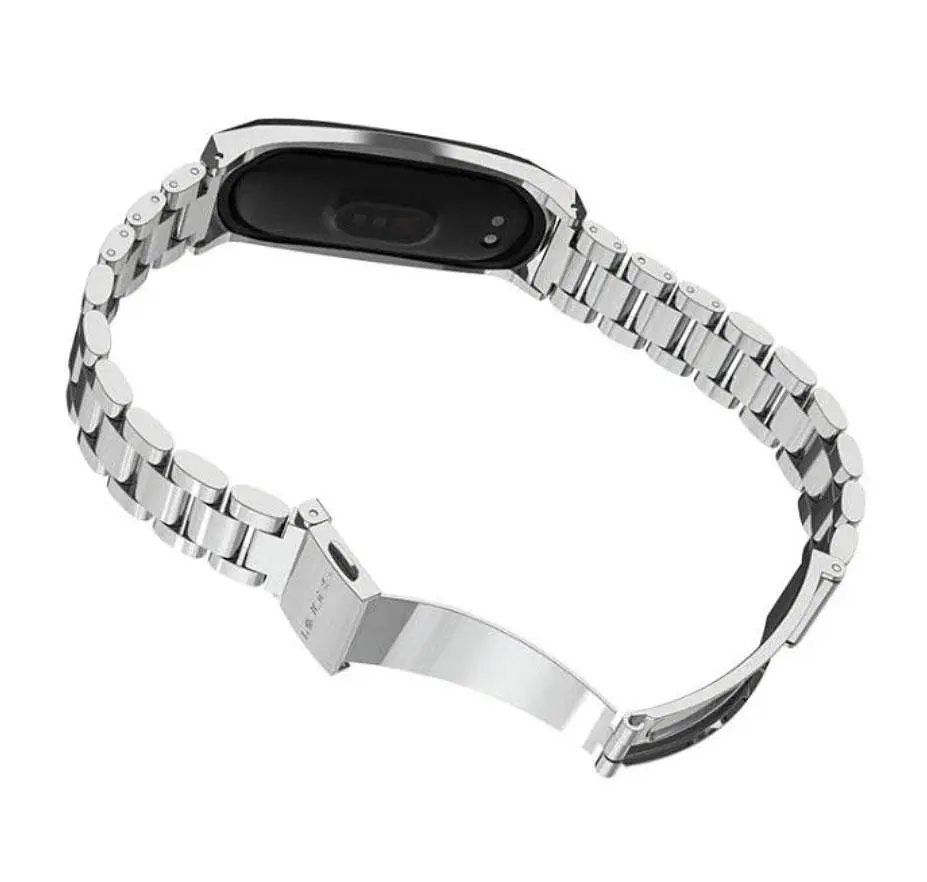 Металевий ремінець Primo Mijobs для фітнес-браслета Xiaomi Mi Smart Band 6 Silver - фото 3