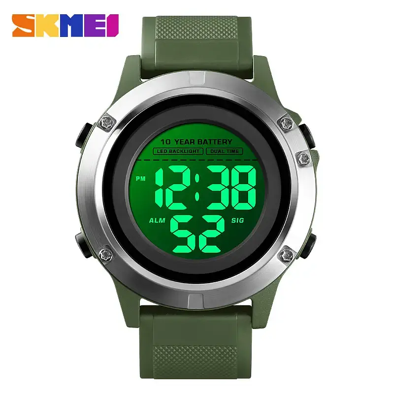 Спортивний наручний годинник Skmei 1518 (Зелений) - фото 3