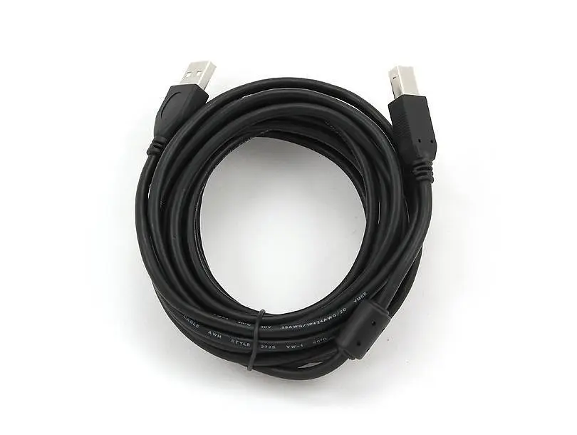 Кабель USB 2.0 (AM/BM) 4.5m Cablexpert (CCF-USB2-AMBM-15) к принтеру, сканеру Black - фото 2