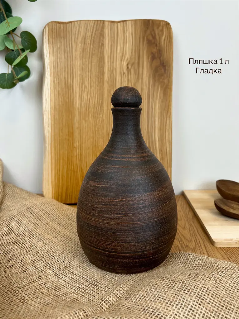 Шашличний столовий сервіз керамічного (глиняного) посуду на 6 чоловік Гладкий - фото 2