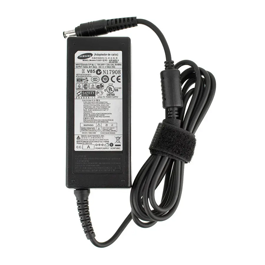 Блок живлення для ноутбука Samsung 19V 3.16A 60W 5.5*3.0-PIN Чорний (AD-6019) (без кабеля) - фото 2