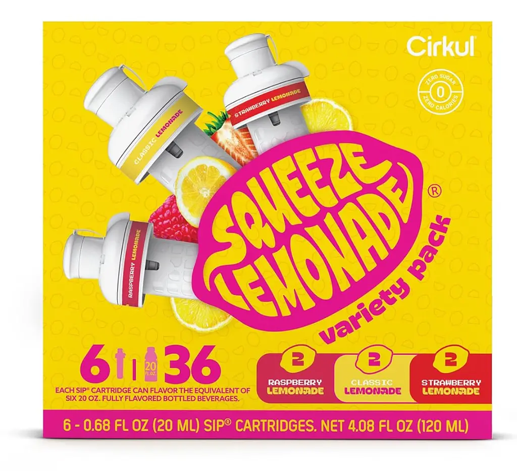 Набір картриджів для напоїв Cirkul Squeeze Lemonade Flavor Cartridge Variety Pack 6 шт - фото 2