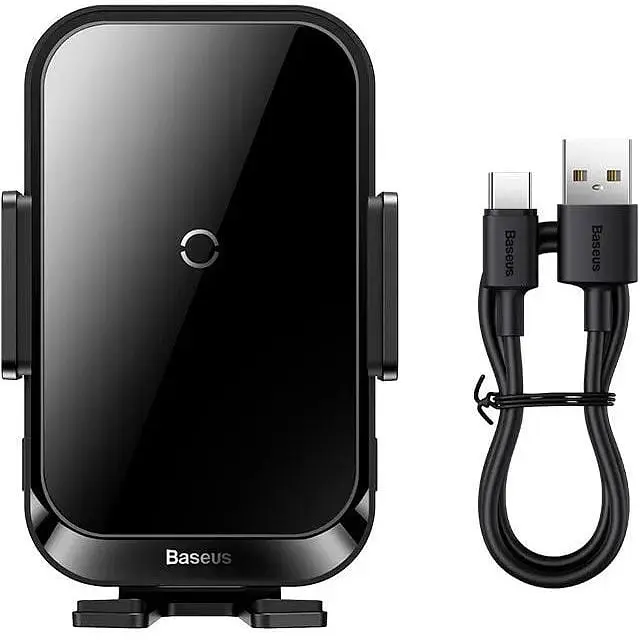 Держатель Baseus Halo Electric Wireless Charging Car Mount с беспроводной зарядкой 15 W (SUDD000001) - фото 8