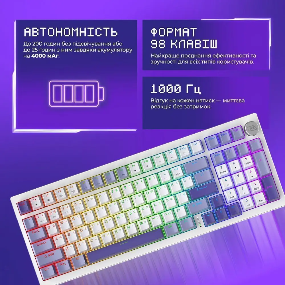 Бездротова клавіатура Proove Gaming Slicker (Ukraine Layout) - фото 10