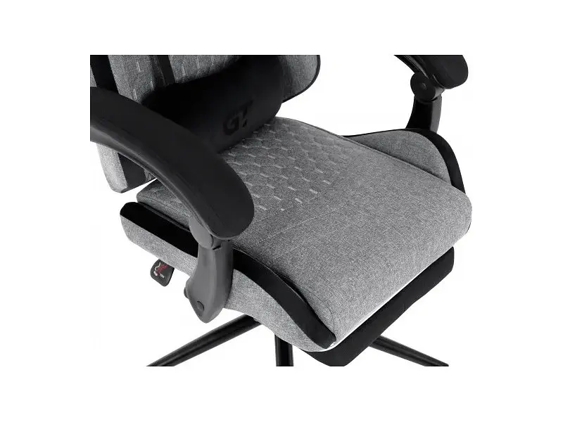Комп'ютерне крісло для геймера GT Racer X-2324 Fabric Gray/Black Suede - фото 8