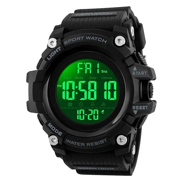 Наручний годинник чоловічий Skmei 1384 Black (12356) - фото 2