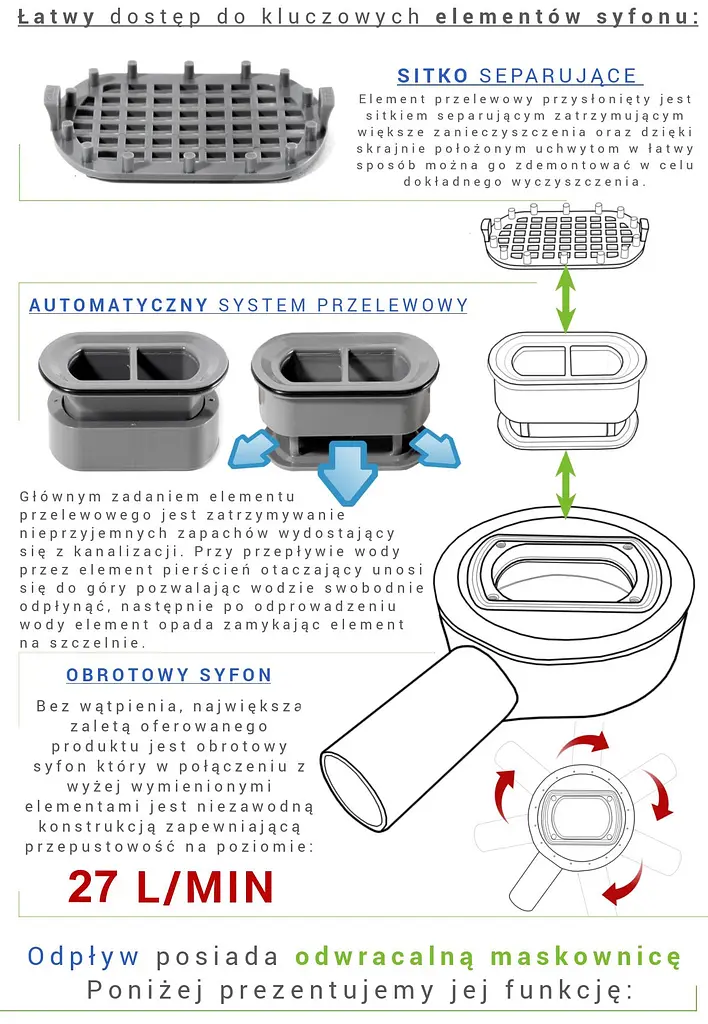Душовий канал Rea Pure Neo Pro 60 см REA-G0900 - фото 6