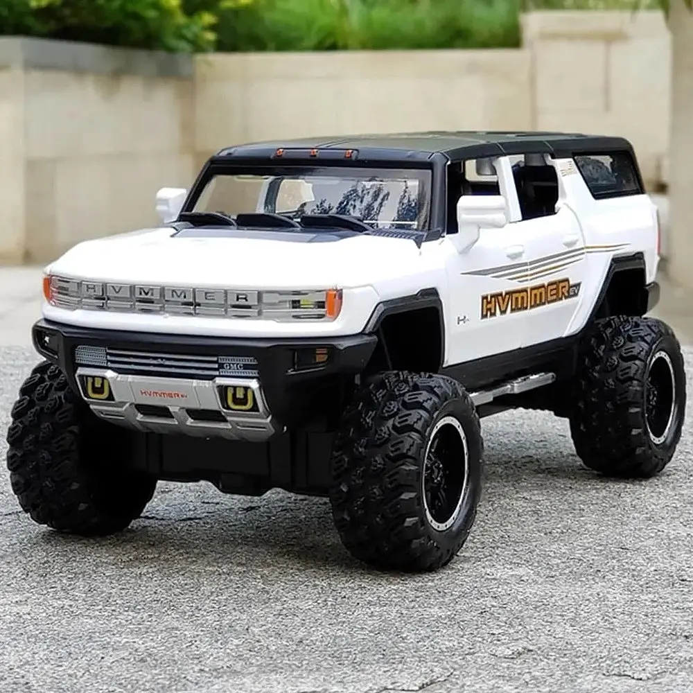 Колекційна металева модель автомобіля Автопром GMC Hummer EV з інерцією, світлом та звуком 1:24 - фото 6