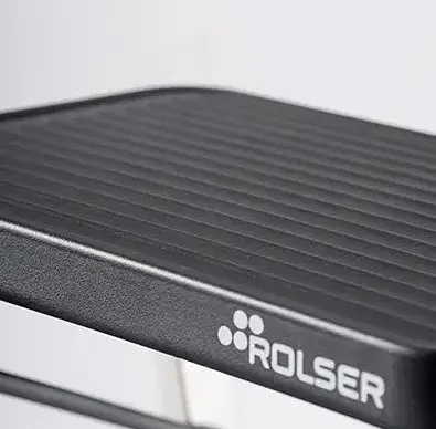 Драбина Rolser Taburete M/11 UNE 3 щаблі Antracita (MET004-1021) - фото 5