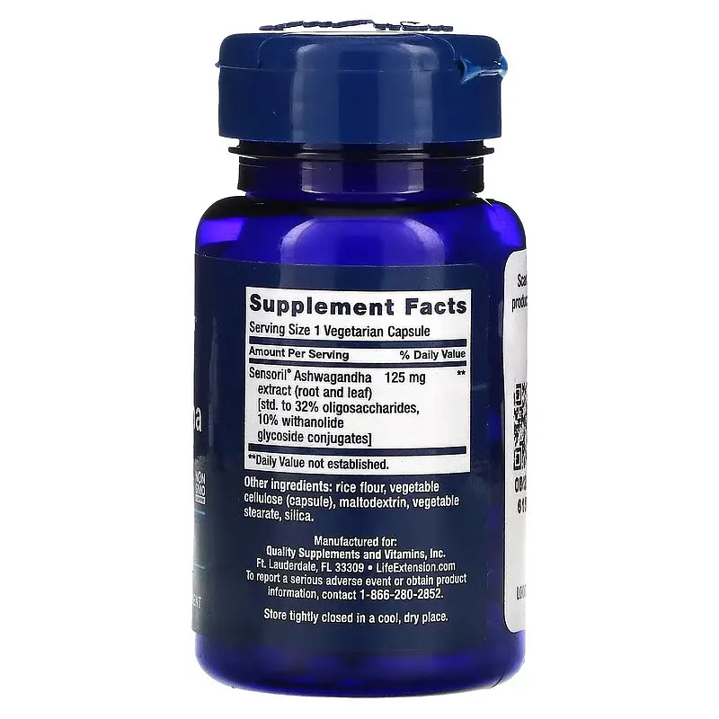 Ашваганда Ashwagandha Optimized 60 капсул Life Extension vit0006546 - фото 2