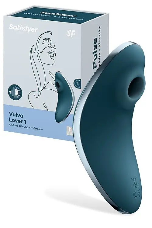 Вібратор Satisfyer Vulva Lover 1 Вакуумний, 12х5.4 см синій - фото 6