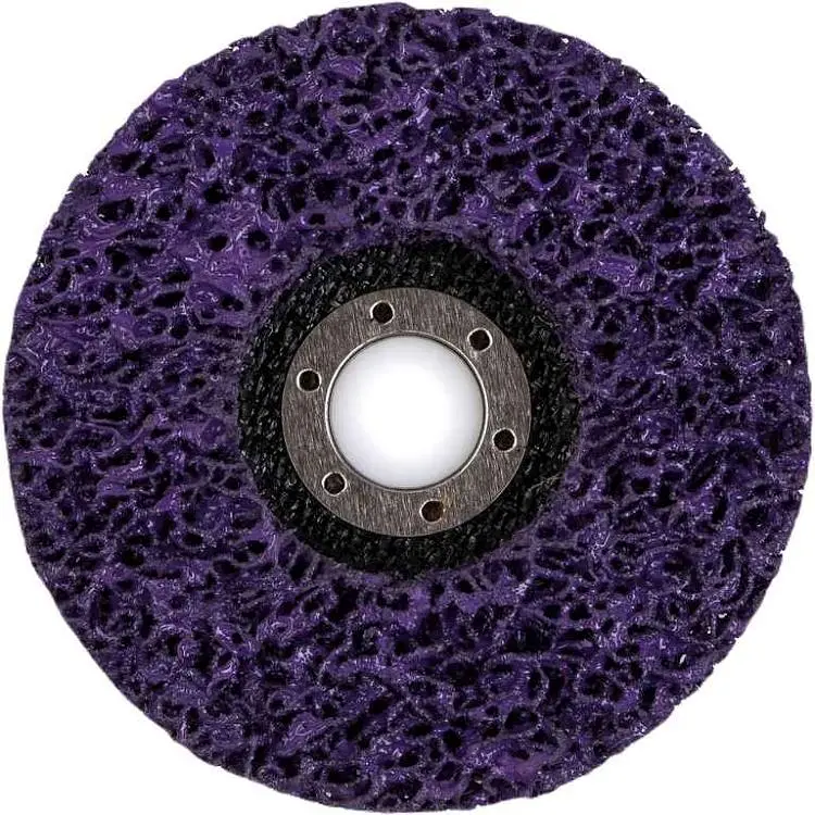 Диск зачисний NovoAbrasive 125мм 6мм 22,23мм з нетканого матеріалу фіолетовий