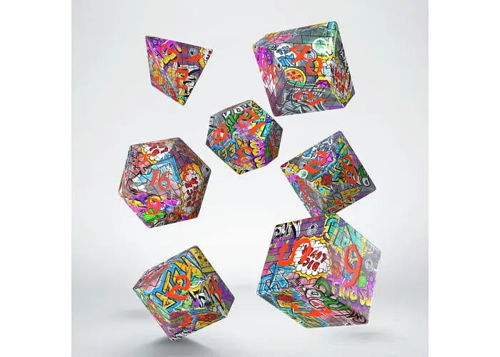 Набор кубиков Full Art Dice Set: Graffiti , 7 шт. (SWSPGRAF) - фото 2