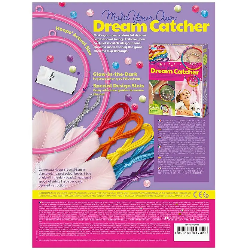 Набор для создания украшений 4M KidzMaker Ловец снов (00-04732) - фото 4