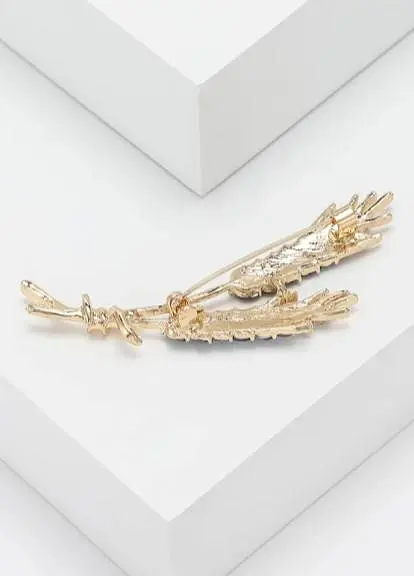 Брошь Колосья пшеницы колоски брошь-булавка символ Украины 6.4 x 2.7 см - фото 3