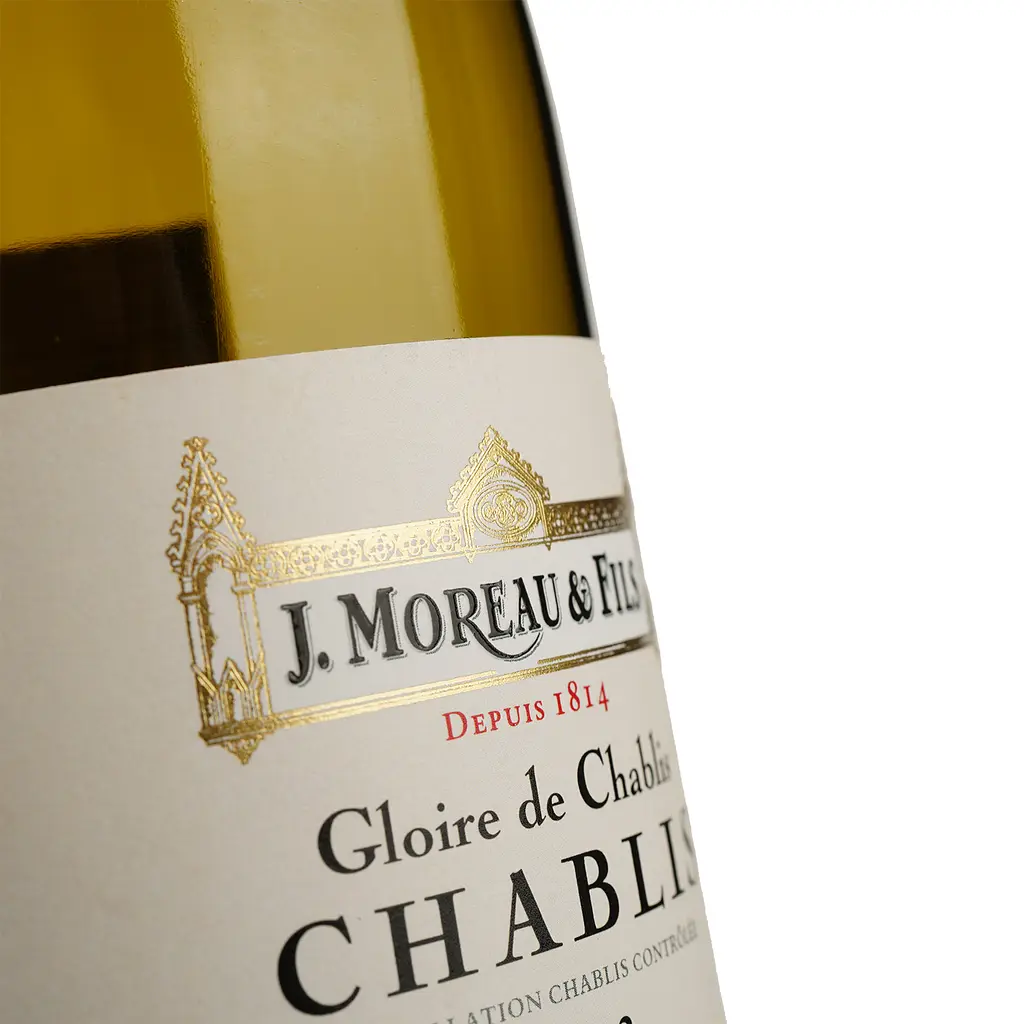 Вино J. Moreau et Fils Chablis, белое, сухое, 12,5%, 0,75 л - фото 3