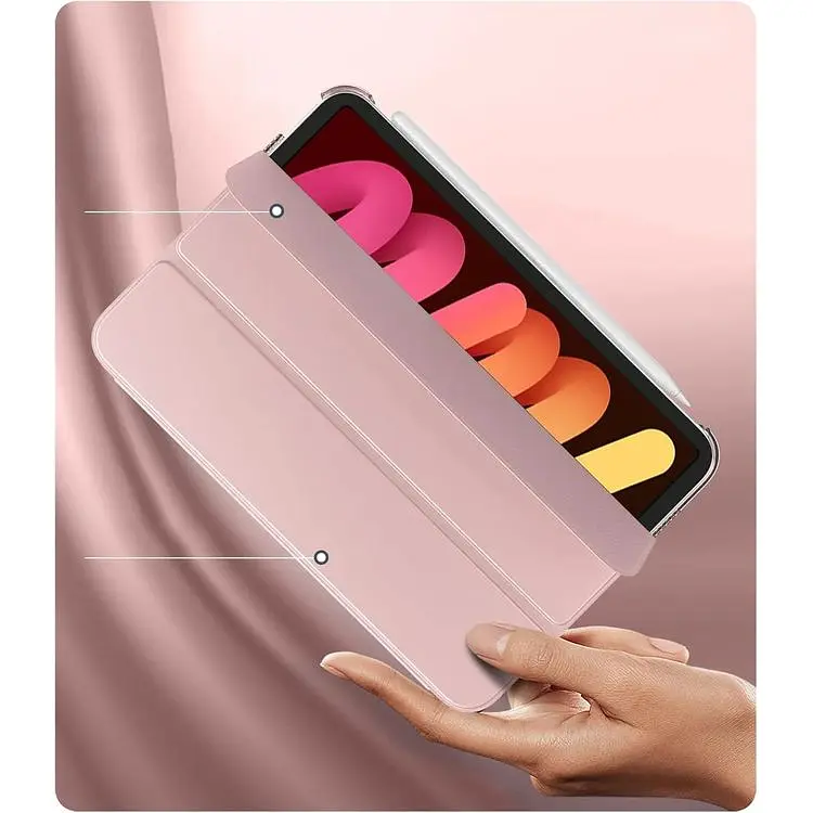 Чохол-книжка BeCover Tri Fold Hard для Apple iPad Mini 7 2024 Pink (712454) - фото 4