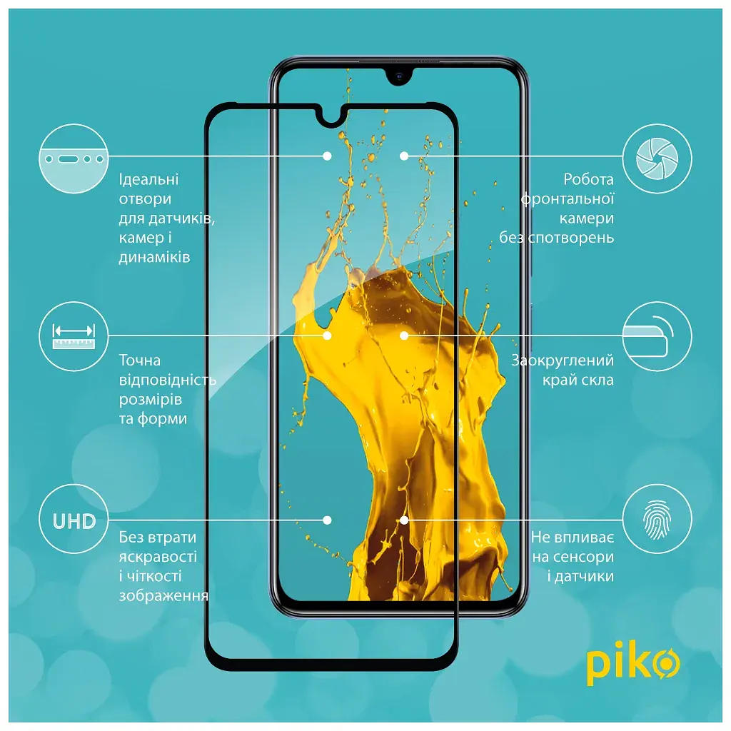 Скло захисне Piko Full Glue Infinix Note 12 Black (1283126546594) - фото 3