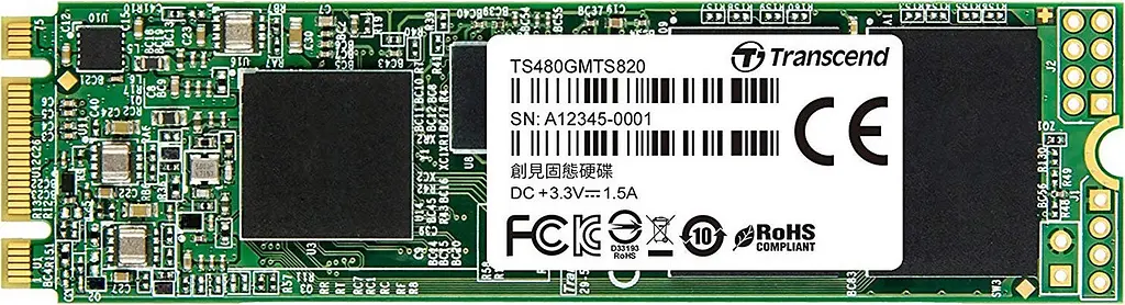 Накопичувач SSD Transcend MTS820S M.2 2280 SATAIII 3D TLC 480GB (TS480GMTS820S) - фото 4