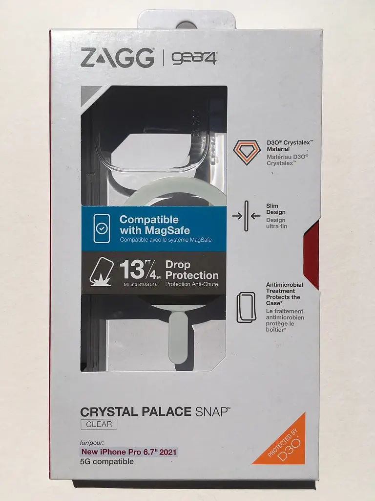 Оригинальный противоударный чехол Gear4 Crystal Palace для iPhone 13 Pro Max Clear Case прозрачный (702008369) - фото 3