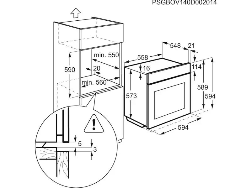 Духовка електрична Electrolux EOA5220FOV - фото 5