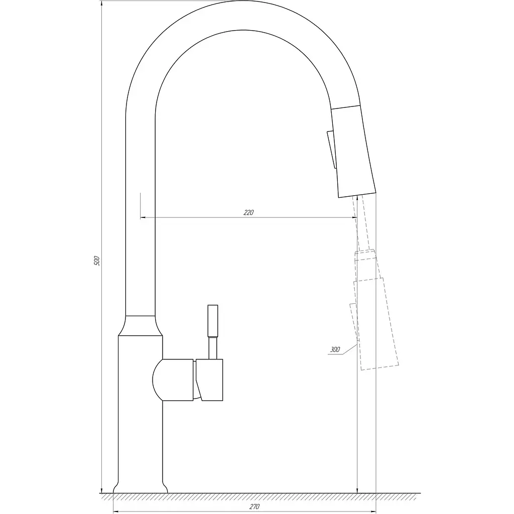 Змішувач для кухні Globus Lux ALPEN SBT1-2033-BB - фото 4