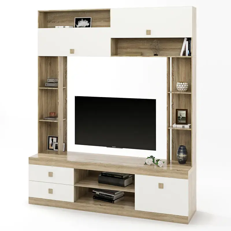 Стінка для вітальні Еверест Соната дуб сонома/білий (EVR-2250) - фото 2