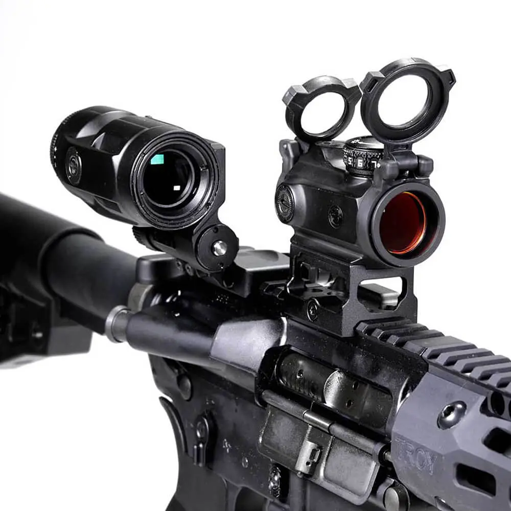 Коліматорний приціл Sig Sauer Romeo-MSR 2MOA red dot зі збільшувачем Juliet3-Micro 1-3X (SORJ72001) - фото 5