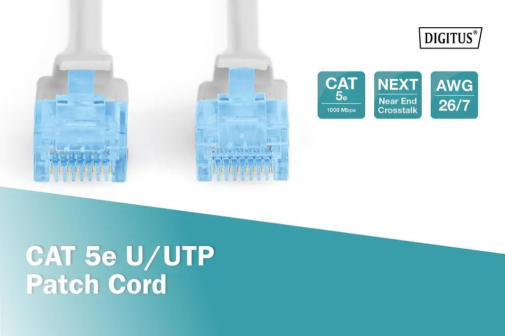 Патч-корд Assmann CAT 5e U-UTP, ПВХ AWG 26/7, длина 0,5м DK-1512-005 Gray - фото 3