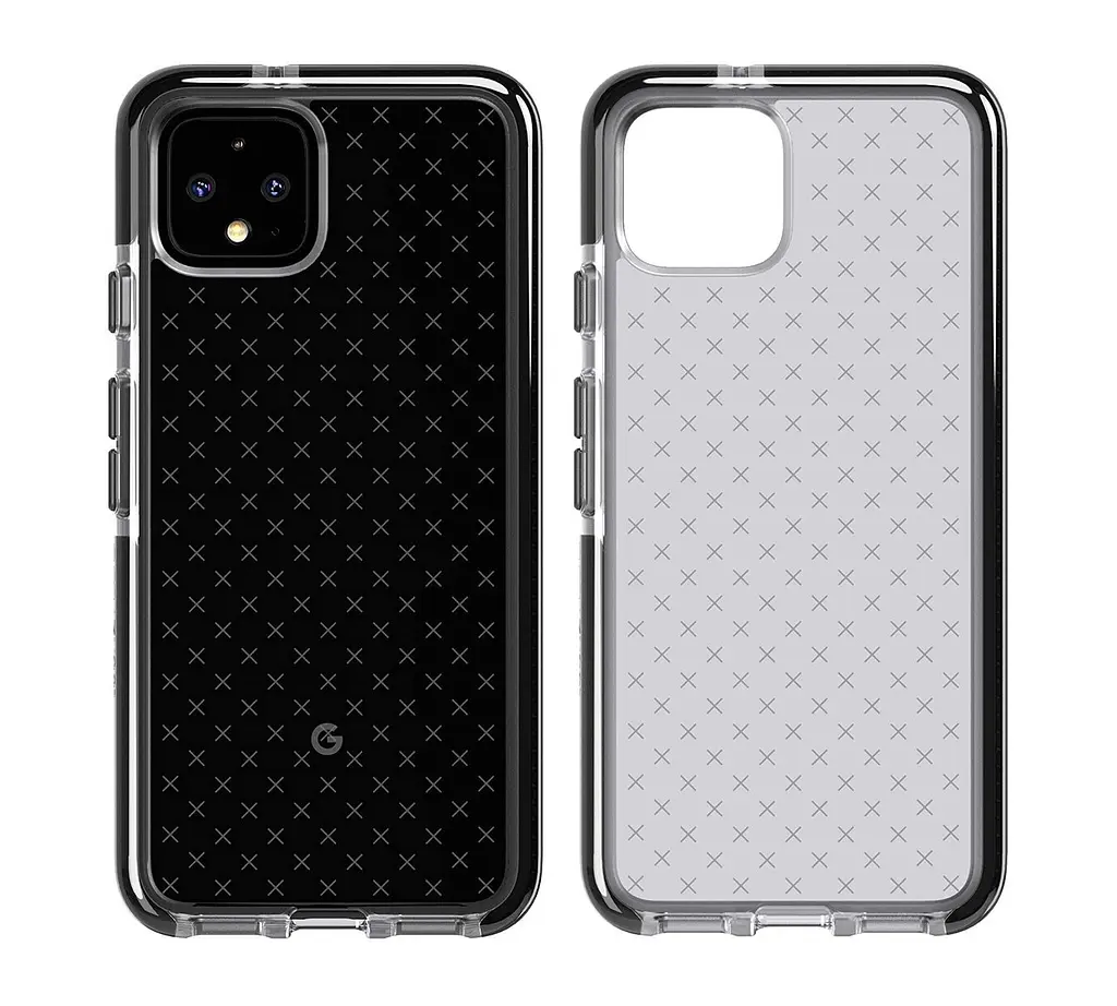 Протиударний чохол з антимікробним покриттям Tech21 Evo Check для Google Pixel 4 Smokey Black - фото 2