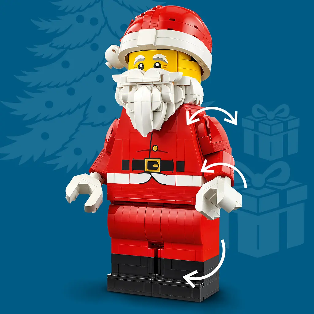 Конструктор LEGO Iconic Збільшена мініфігурка Санти 761 ел. (40820) - фото 7