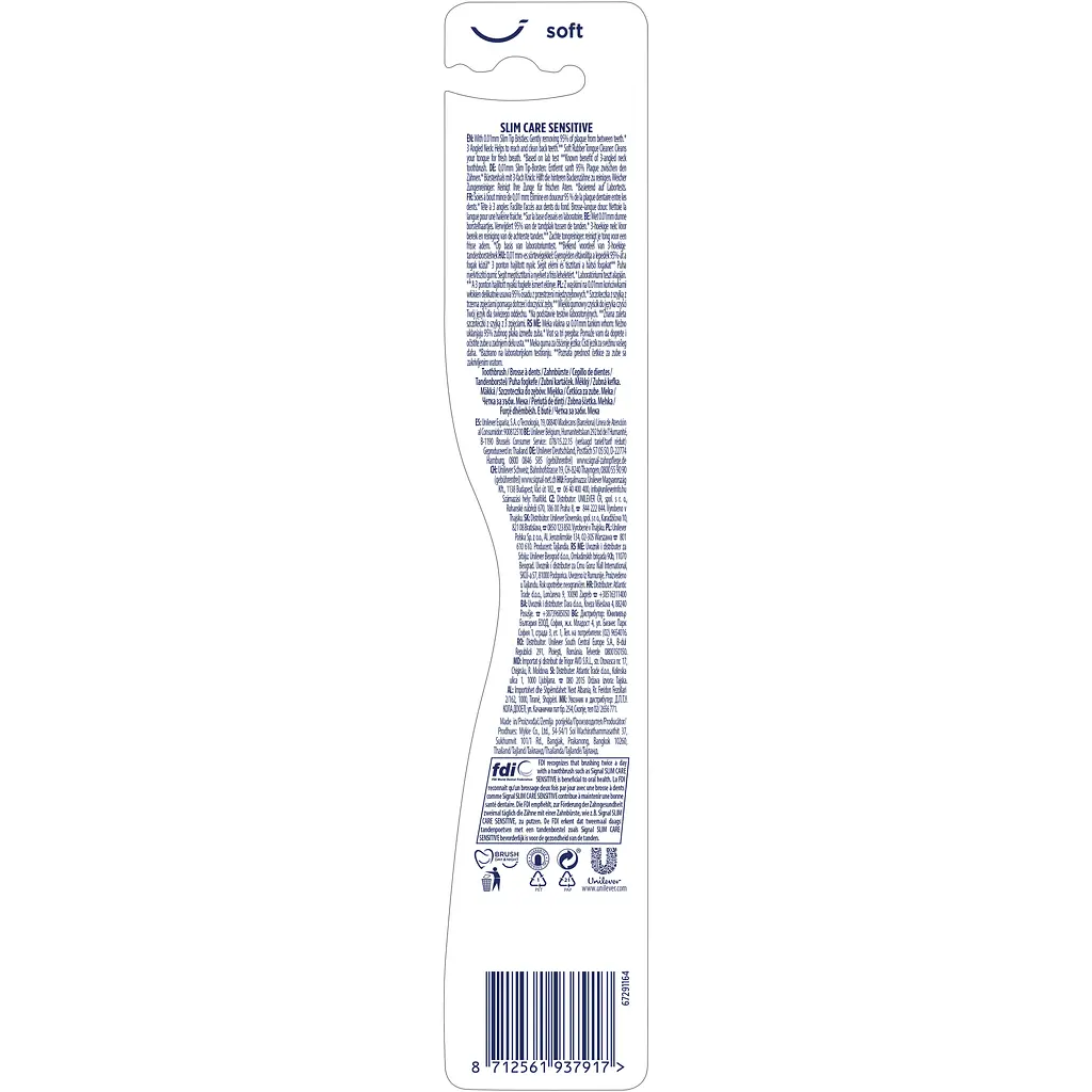 Зубна щітка Signal Sensitive Дбайливе видалення нальоту Soft - фото 2