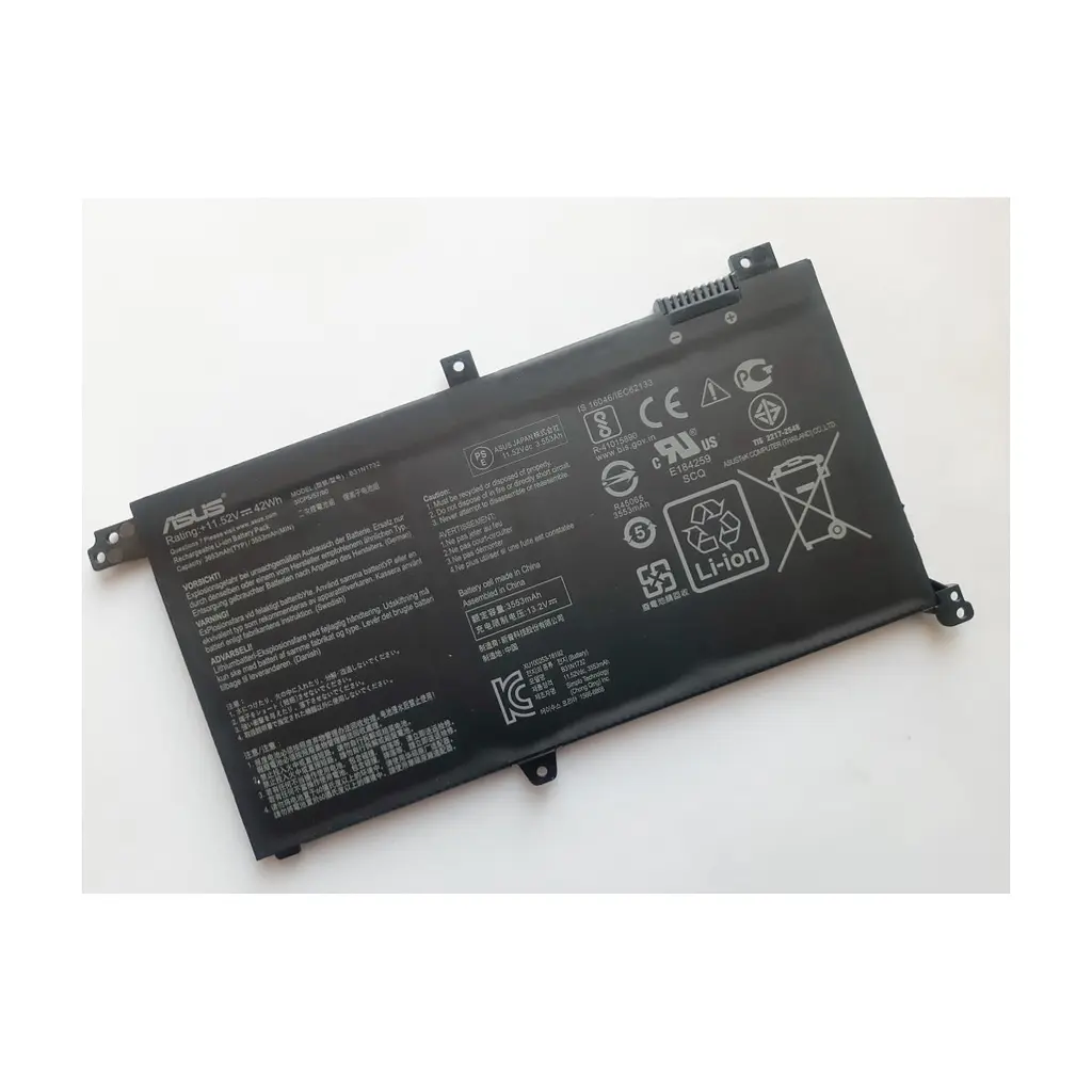 Акумулятор до ноутбука ASUS VivoBook S430 B31N1732, 3653mAh (42Wh), 3cell, 11.52V, Li-io (A47635) - фото 2
