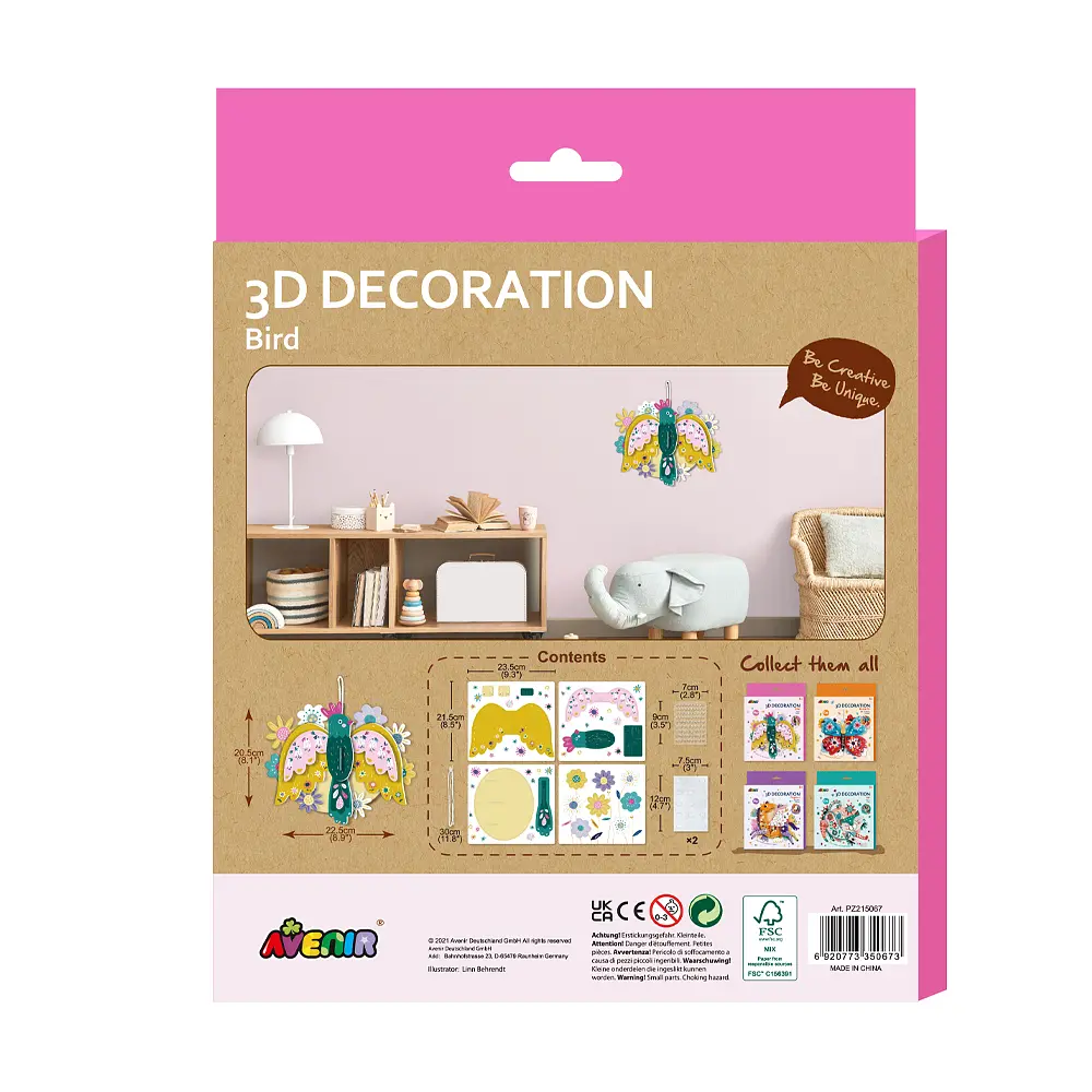 Набір для творчості Avenir 3D-аплікація Пташка (PZ215067) - фото 2