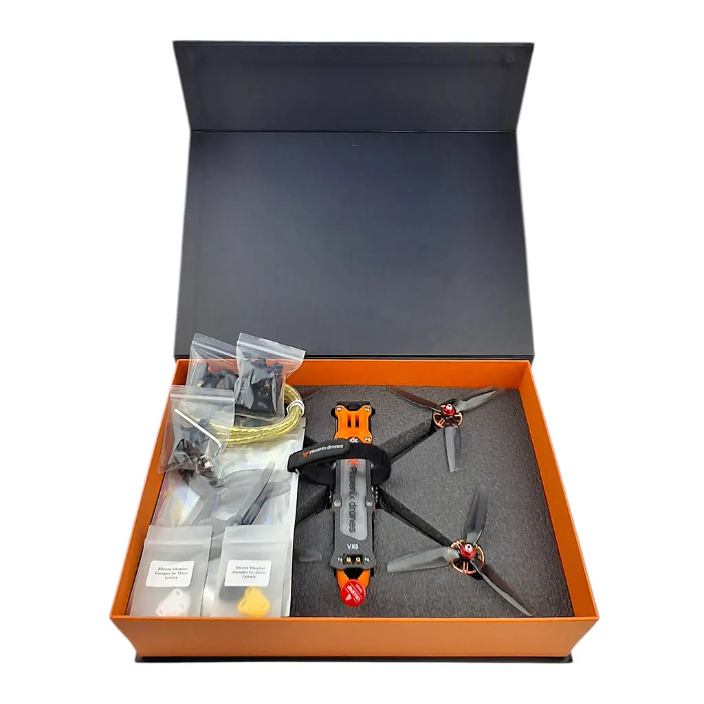 Дрон Phoenix drones Ember5 ELRS 2.4 analog із двигунами GOM 2207.5 та карбоновою рамою - фото 9