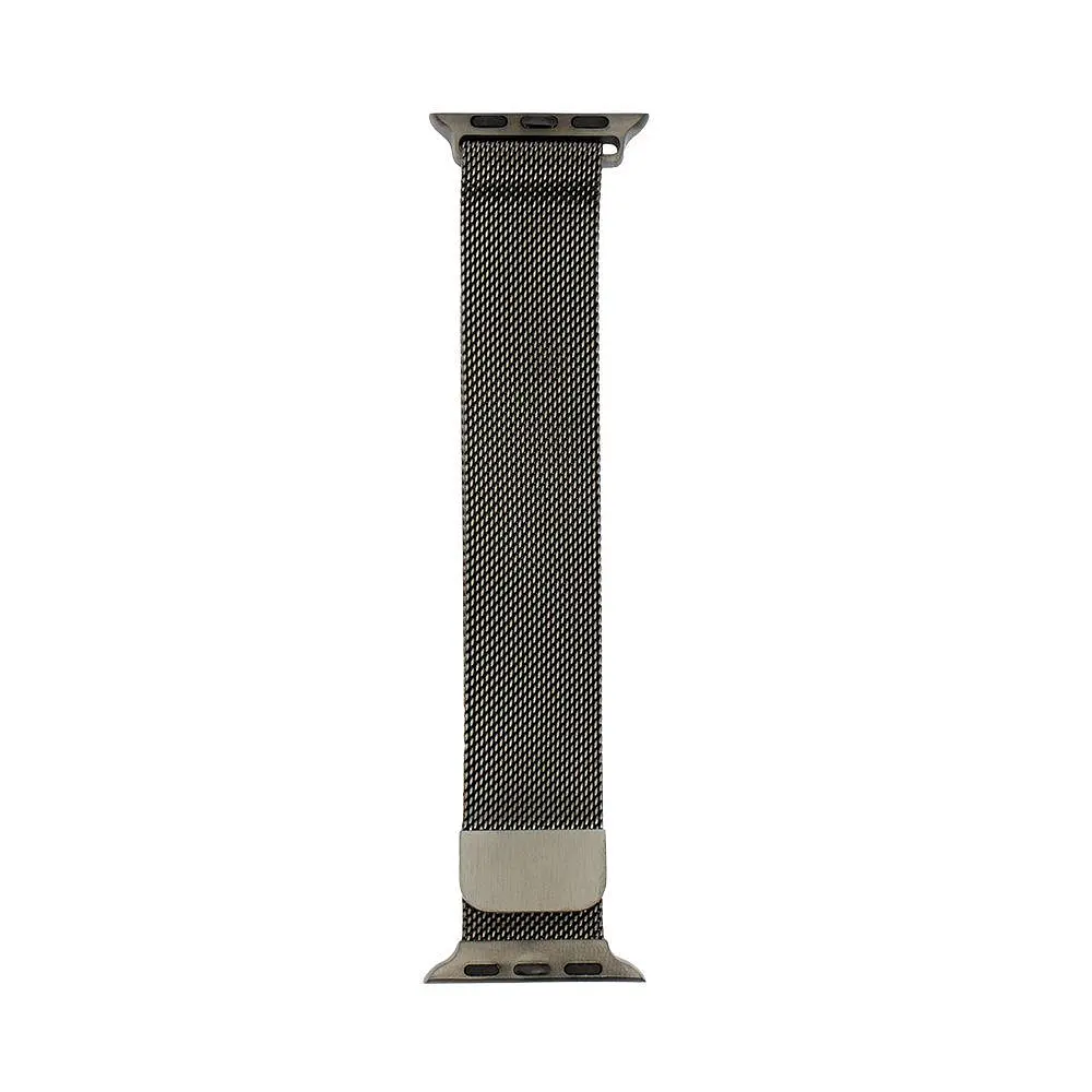 Ремінець для смарт-годинника Grand Apple Watch Milanese loop 38/40/41 мм міланське плетіння темно-сірий - фото 2