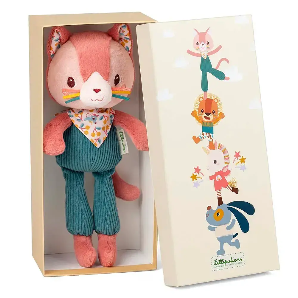 М'яка іграшка Lilliputiens Котик Жанетт в подарунковій коробці (83626) - фото 3
